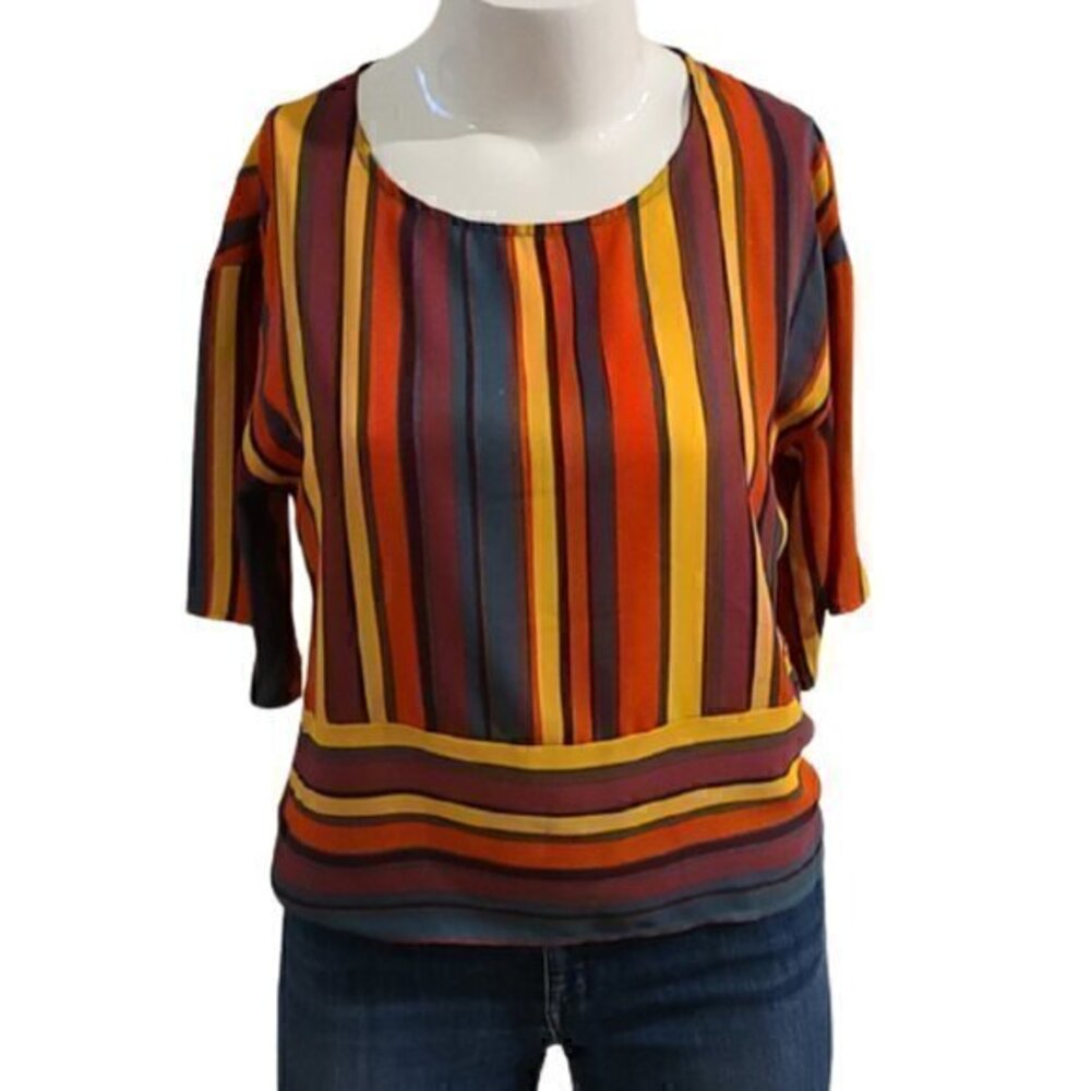 [W5] Jewel Neck Blouse - Size M